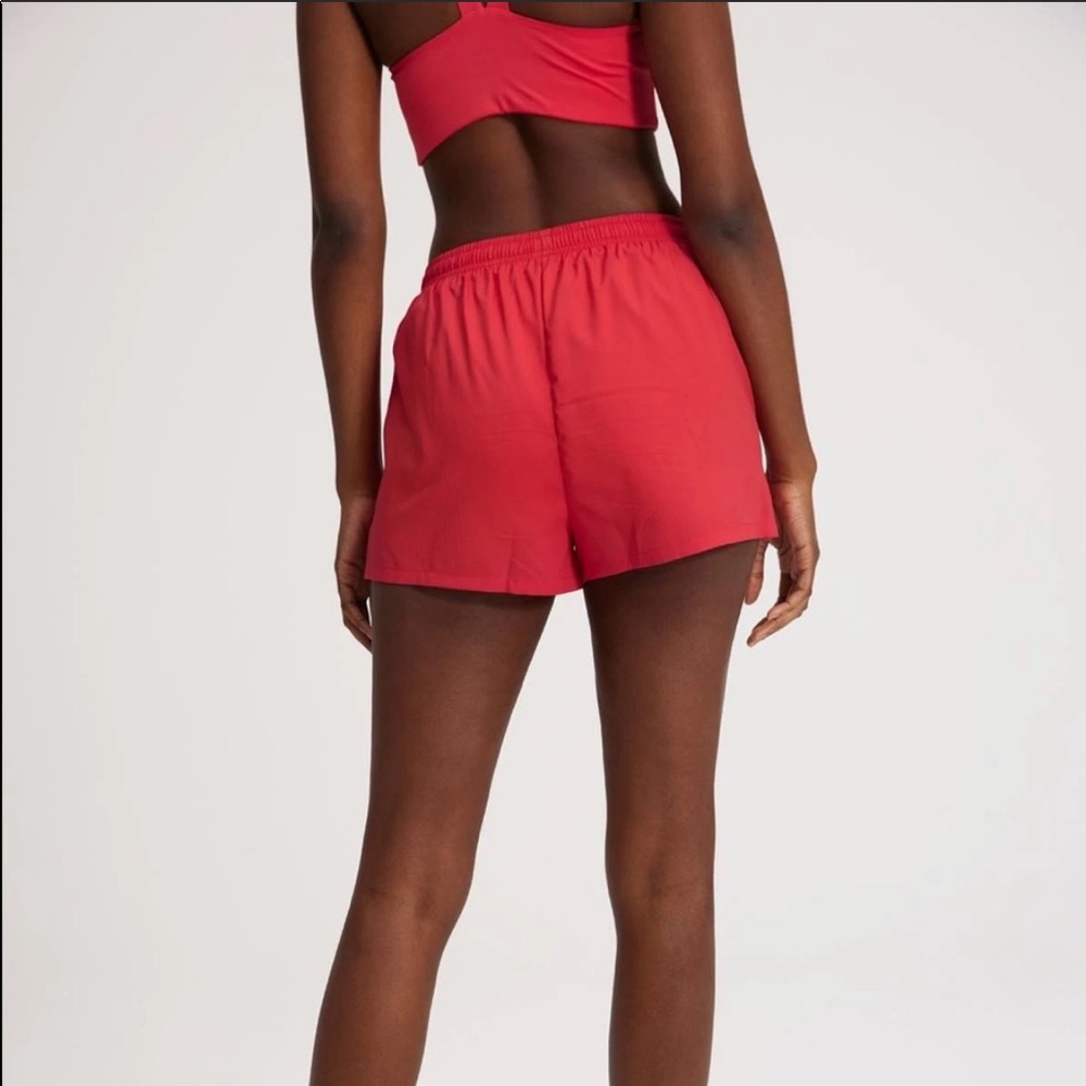 Girlfriend Collective Gazelle Shorts in Geranium